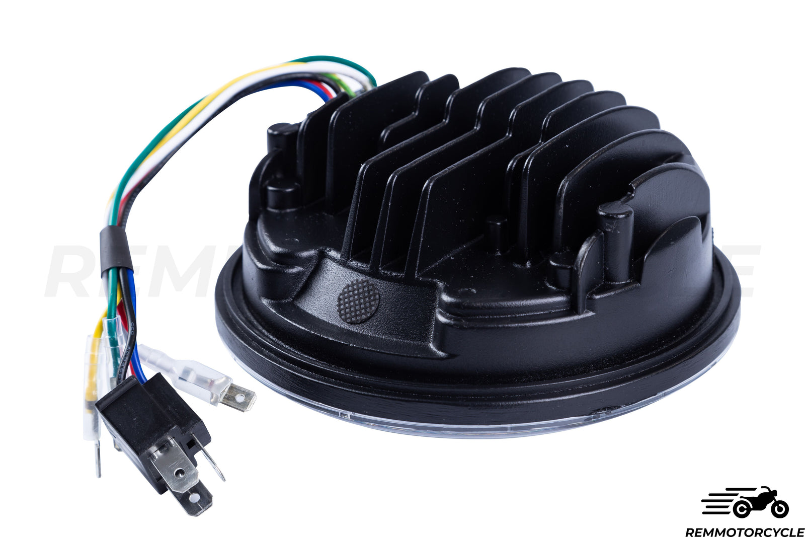 5.5" round LED headlight Integrated turn signals Harley type