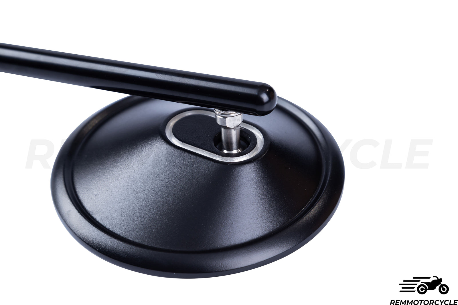 Mirrors round black CNC Approved