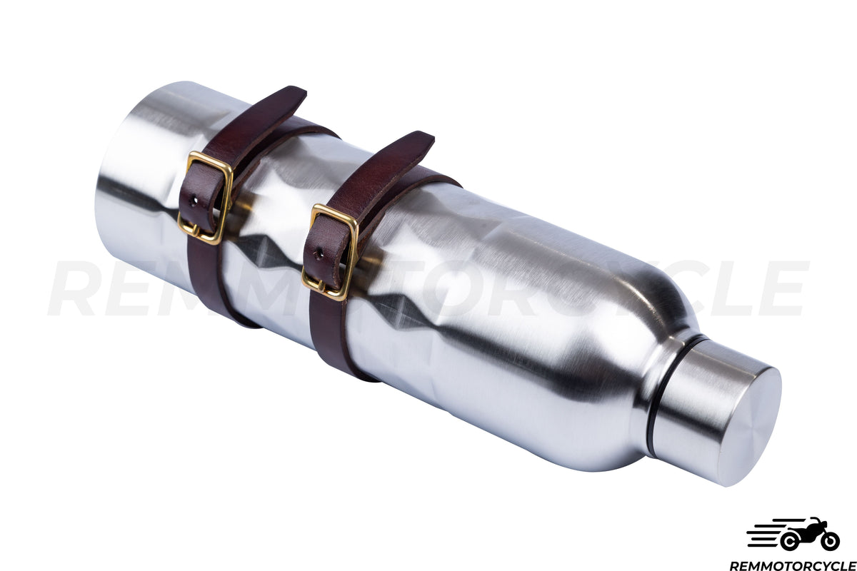 Additional motorcycle tank Diamond bottle with leather holder