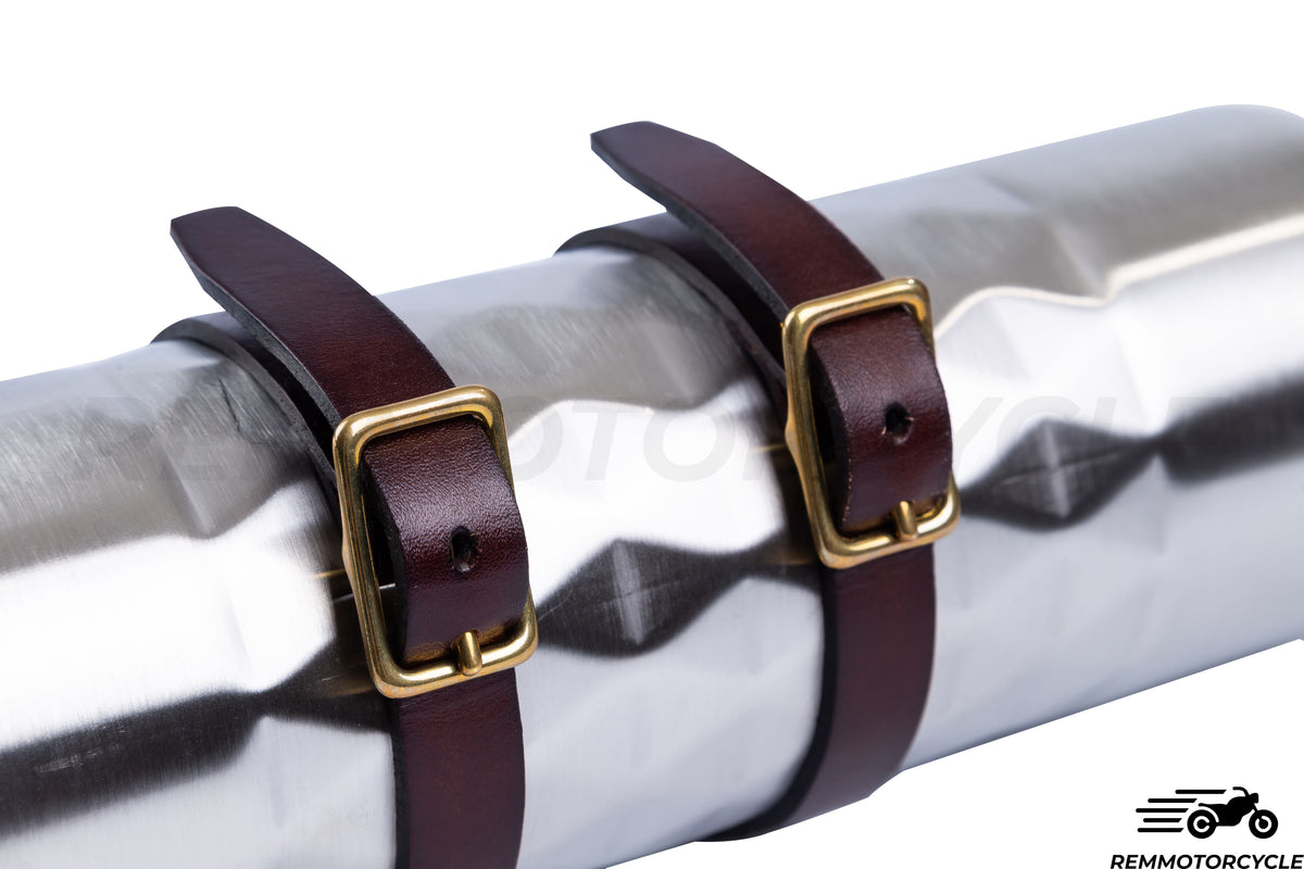 Additional motorcycle tank Diamond bottle with leather holder