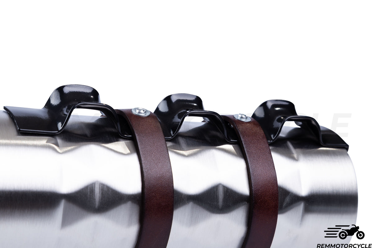 Additional motorcycle tank Diamond bottle with leather holder