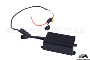 Motorcycle muffler with remote control valve