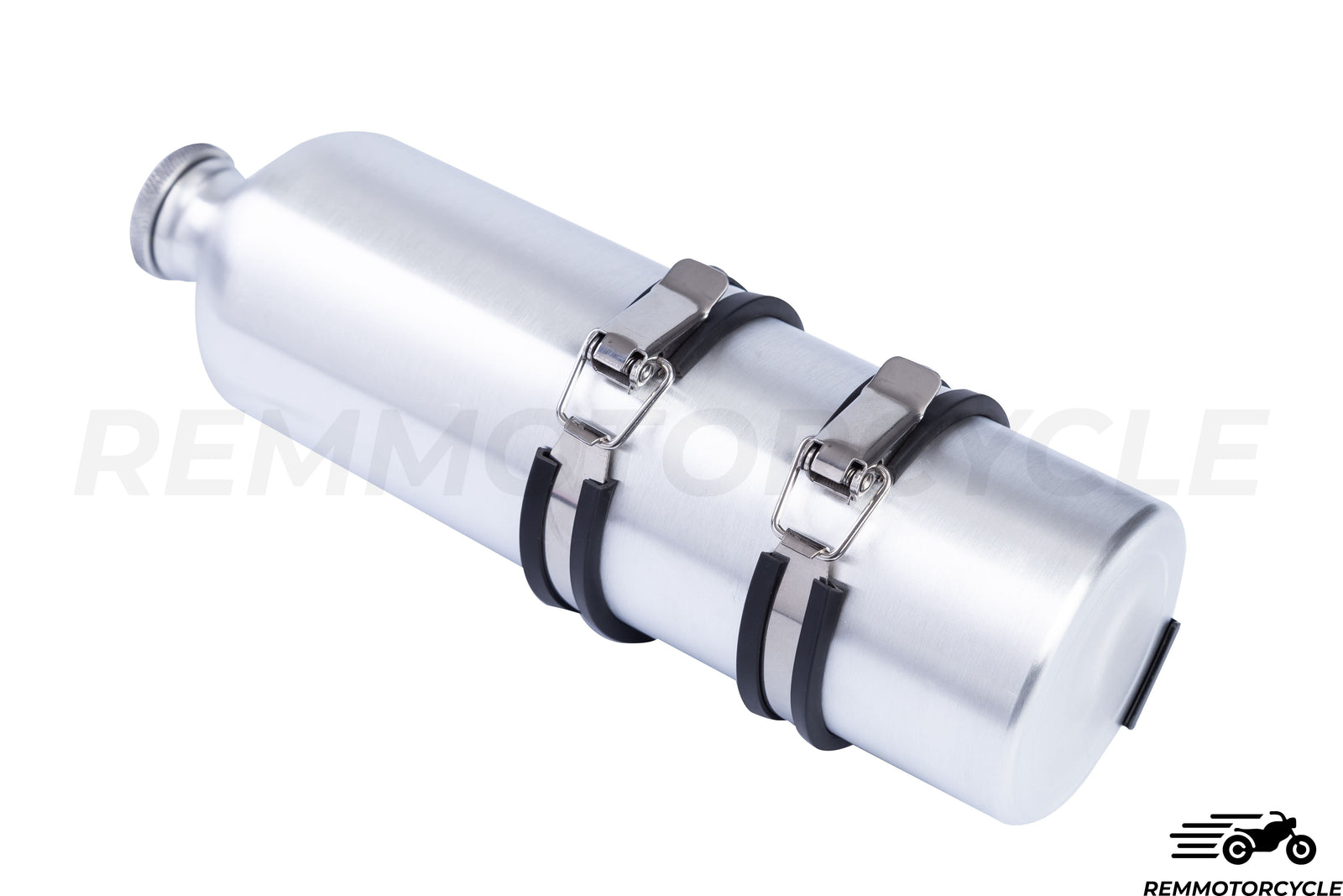 Additional Aluminum Motorcycle Fuel Tank - 1.5L Bottle with Cap and Mounting Bracket