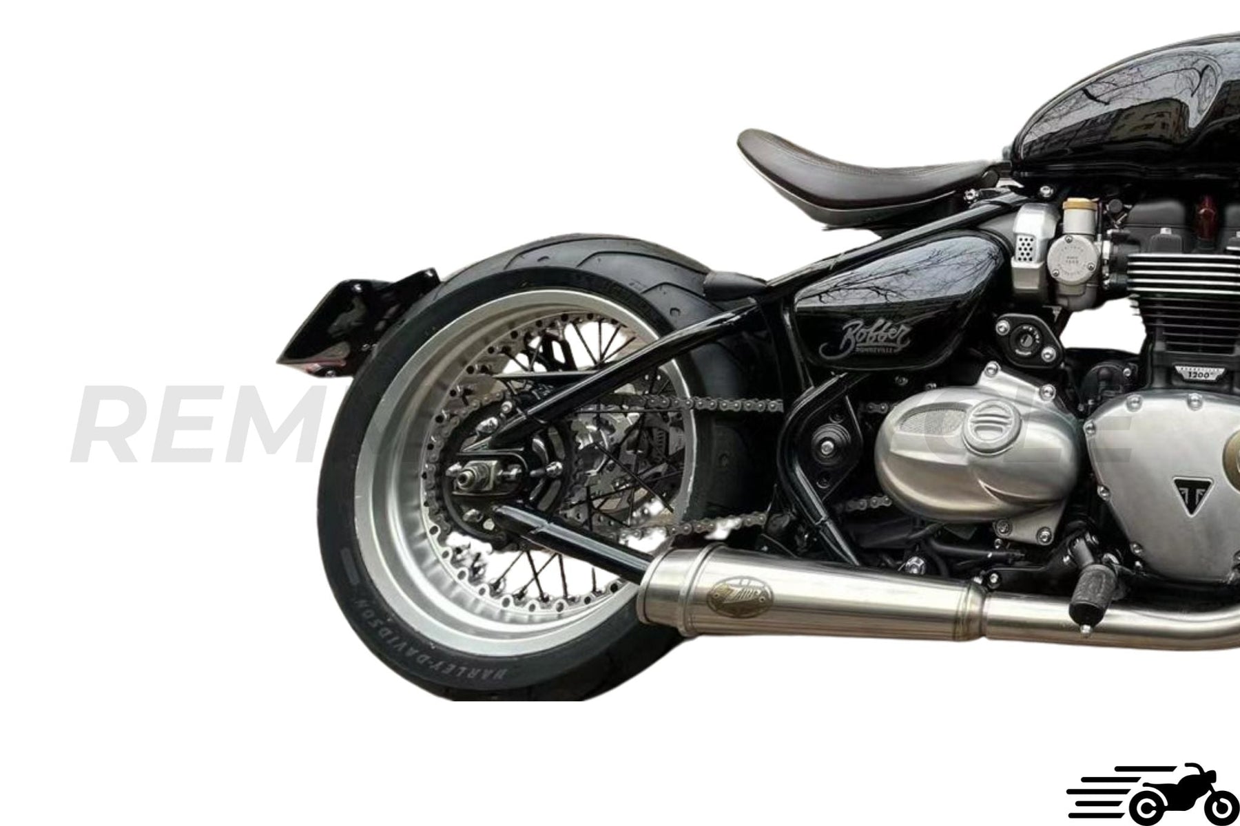 Tubeless spoke wheels for Triumph Bobber - REM