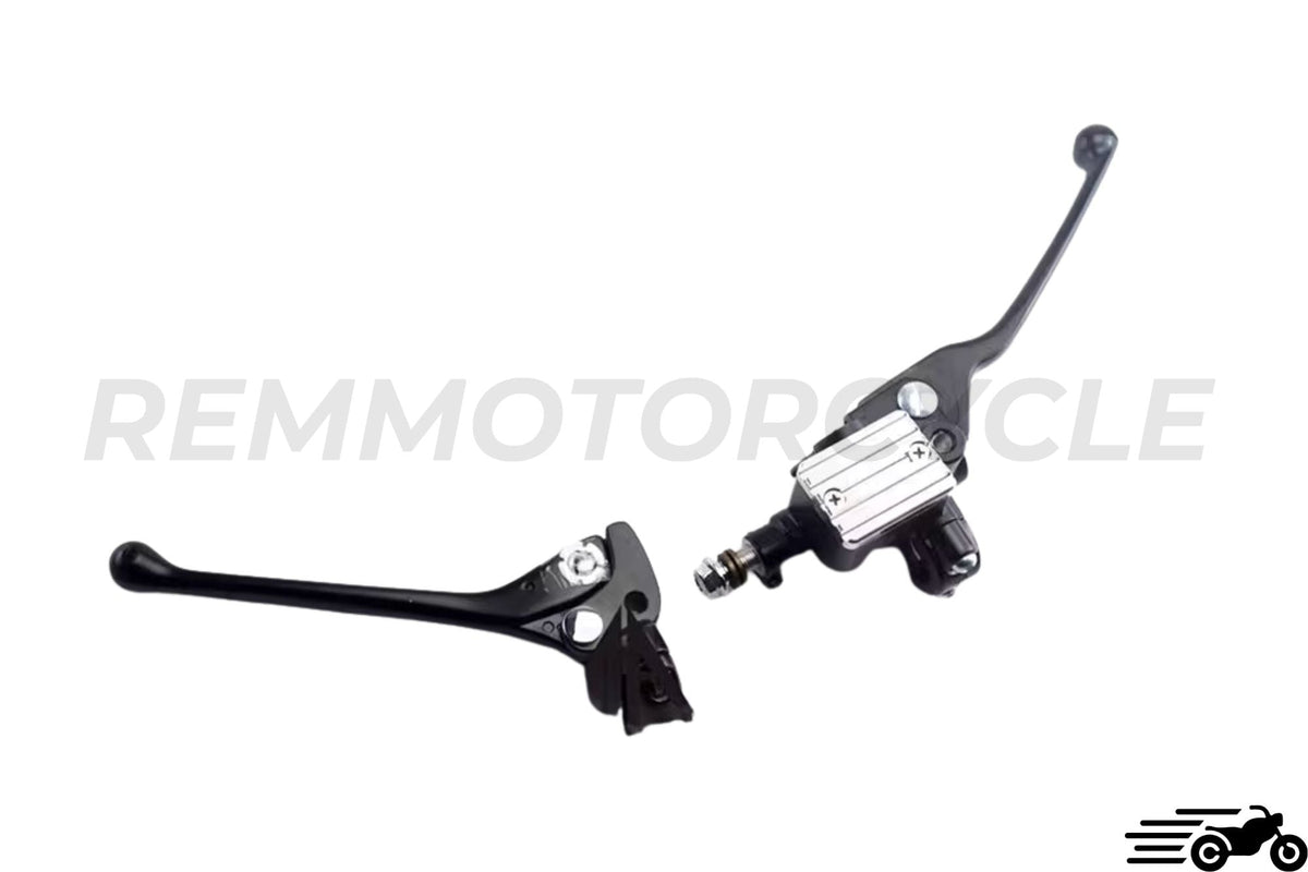 Motorcycle brake and clutch lever Black and Silver