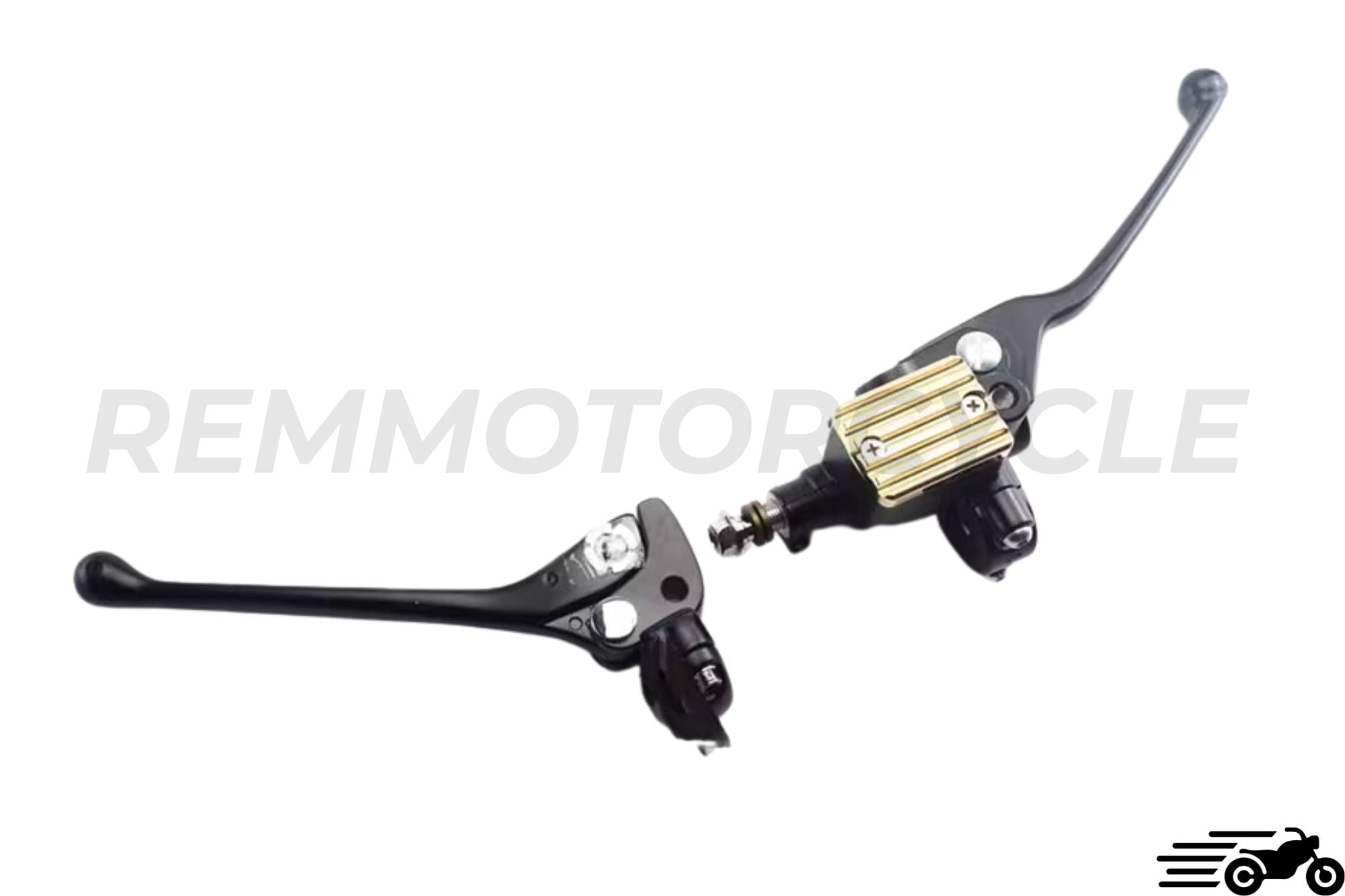 Motorcycle brake and clutch lever Black and Silver
