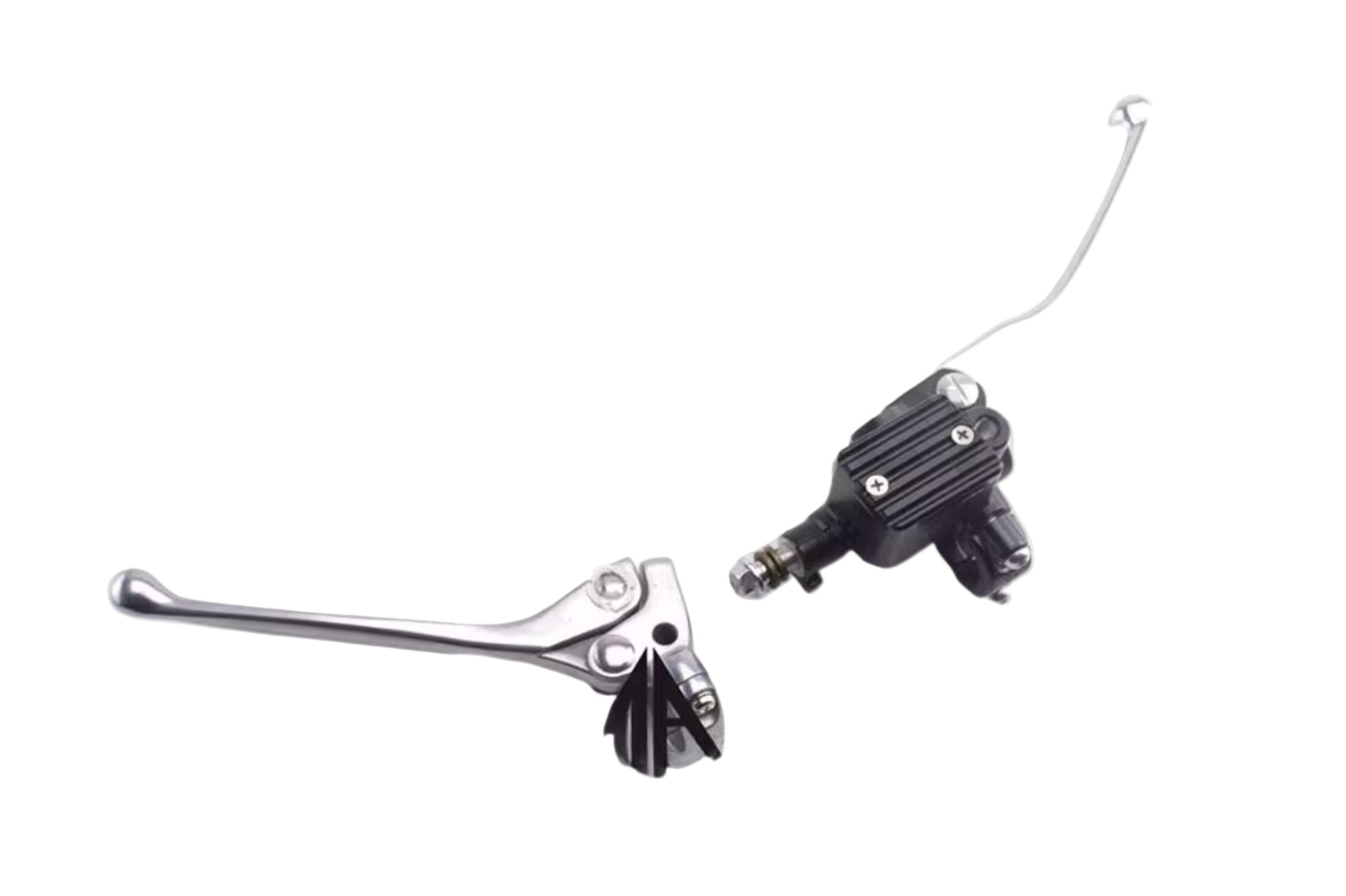 Motorcycle brake and clutch lever Black and Silver