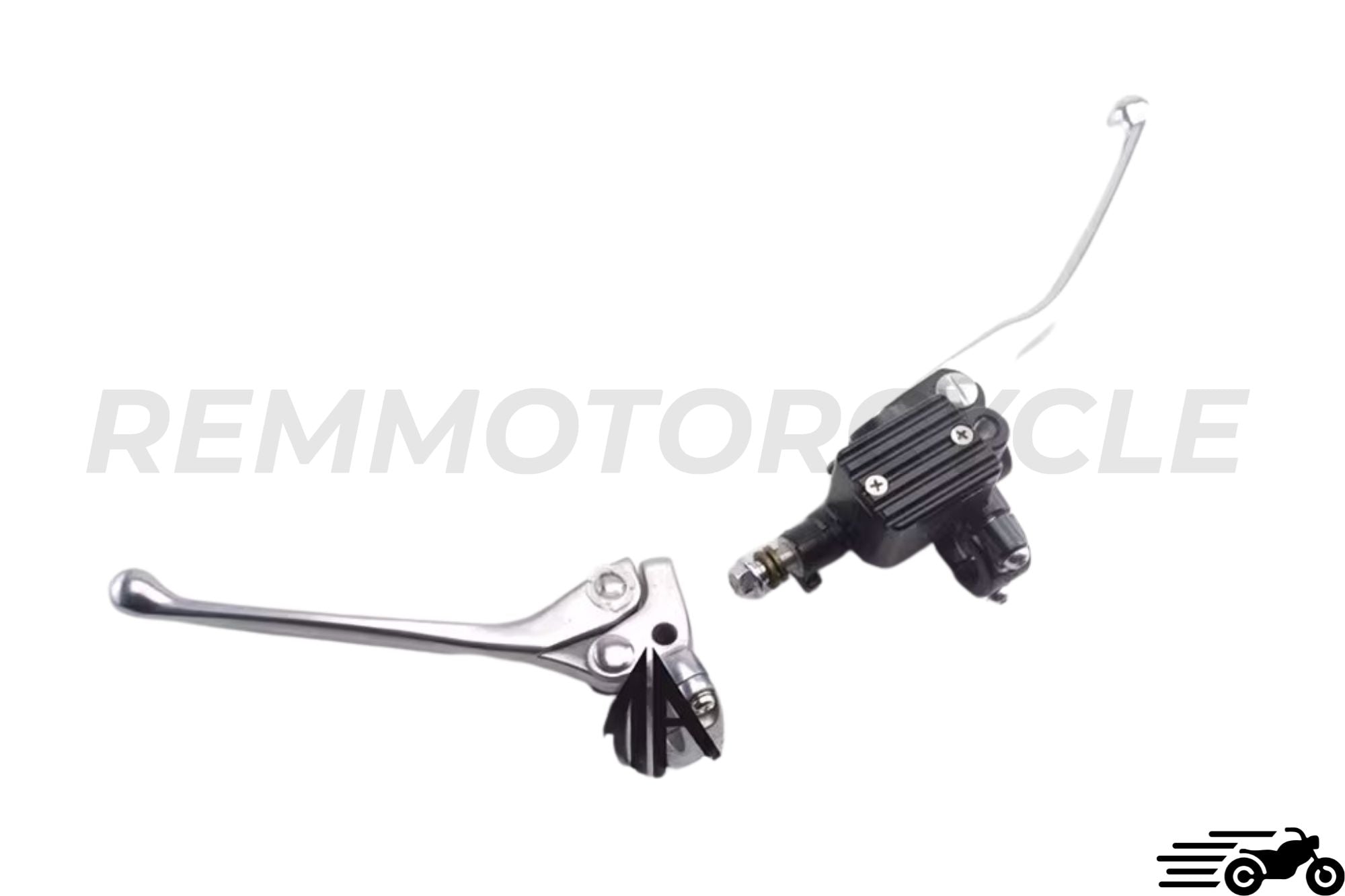 Motorcycle brake and clutch lever Black and Silver