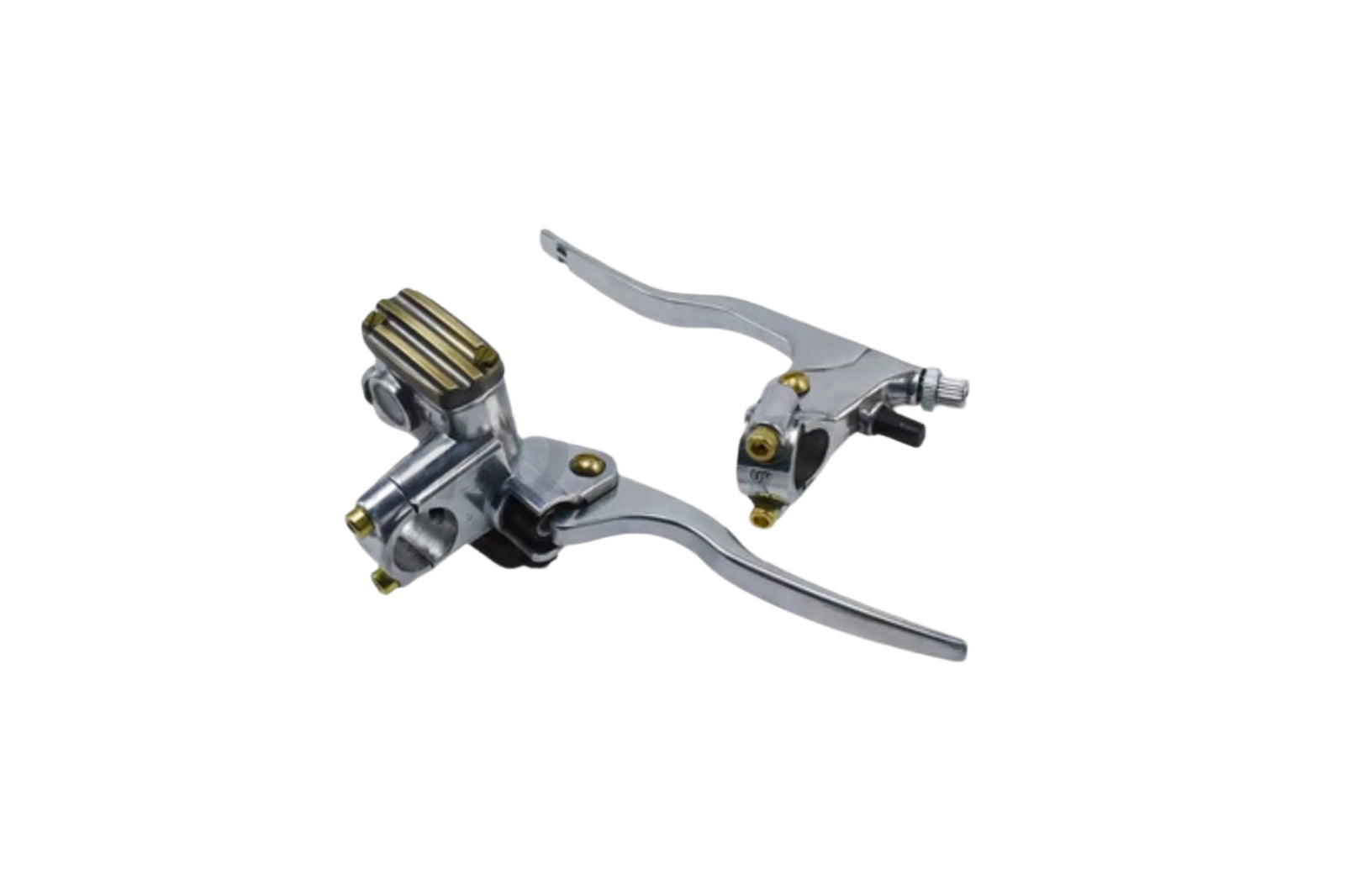 Motorcycle Brake and Clutch Levers Polished and Brass 7/8" or 1"