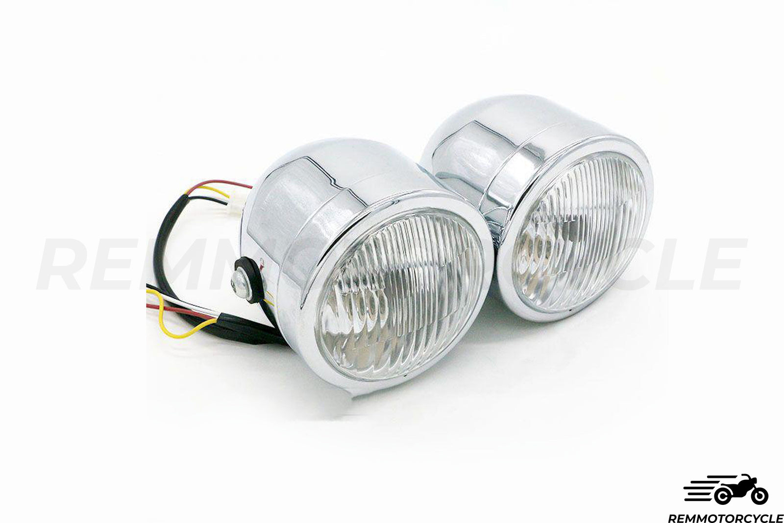 Double optic headlight Chrome or Black