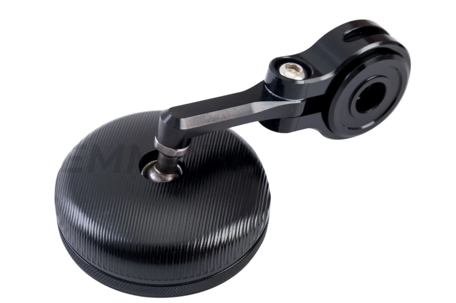 Pair of Black Round Handlebar End Mirrors 22 mm CNC