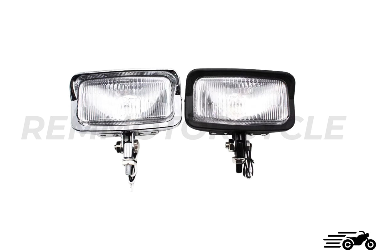 Rectangular front headlight