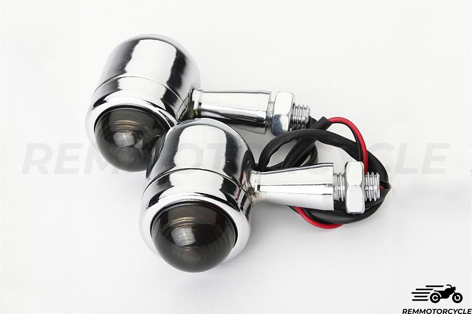 Pair of Bullet LED Flashers Black or Chrome Different Lenses