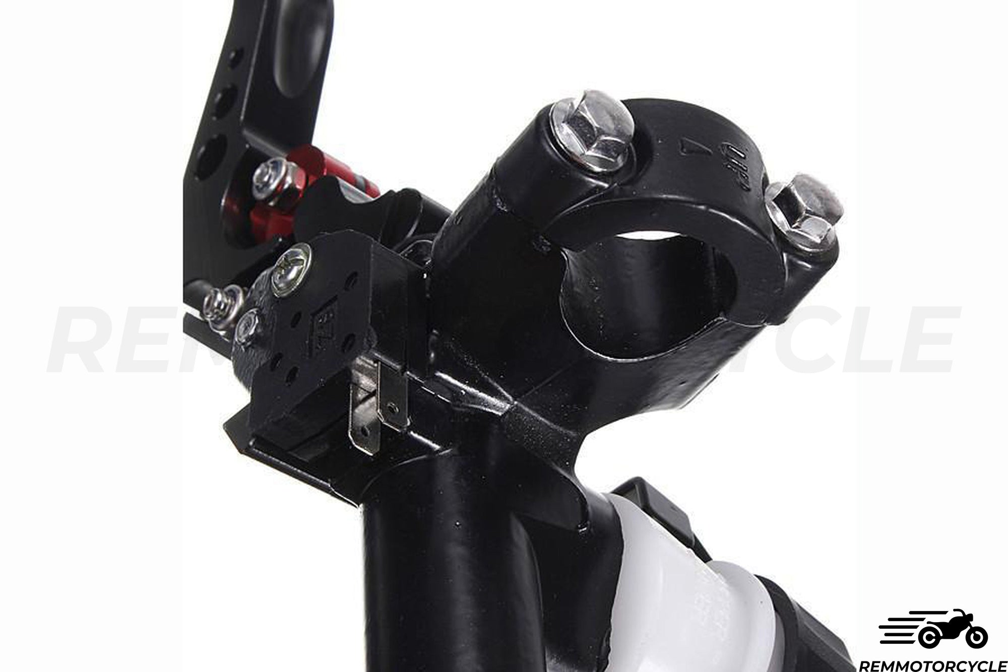 Motorcycle Brake and Clutch lever CNC PERF 7/8" black and Red