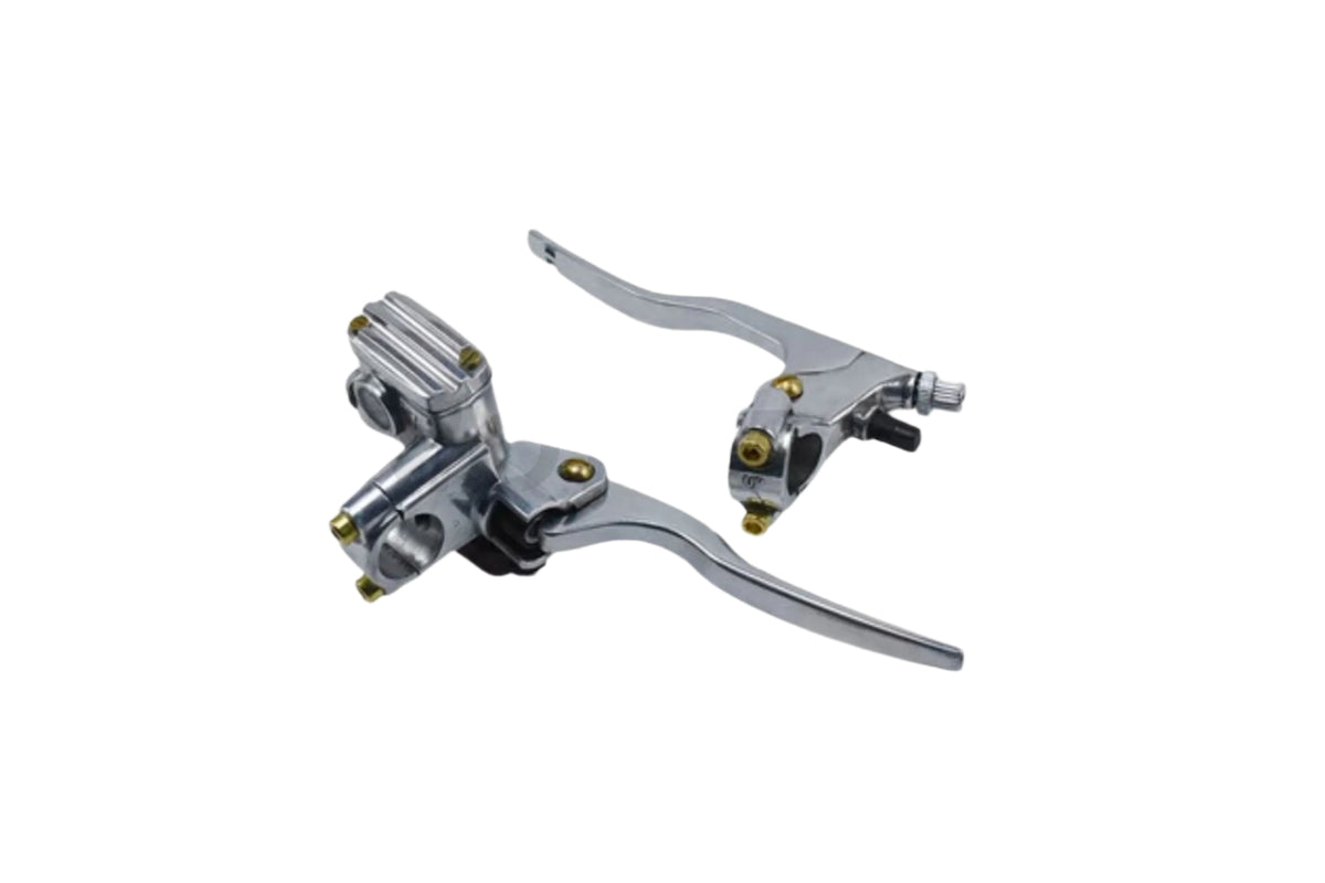 Motorcycle Brake and Clutch Levers Polished and Brass 7/8" or 1"