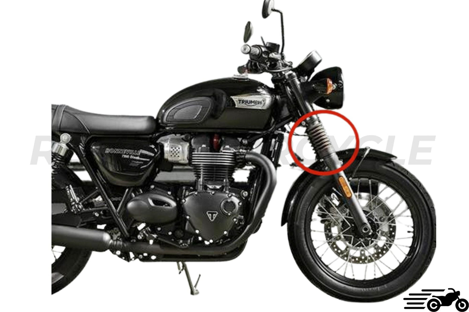 Fork Gaiters in Rubber for Triumph Bonneville