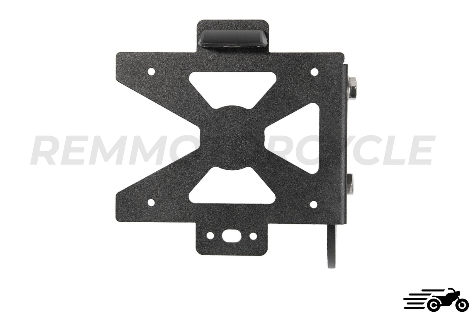 Scrambler side license plate holder