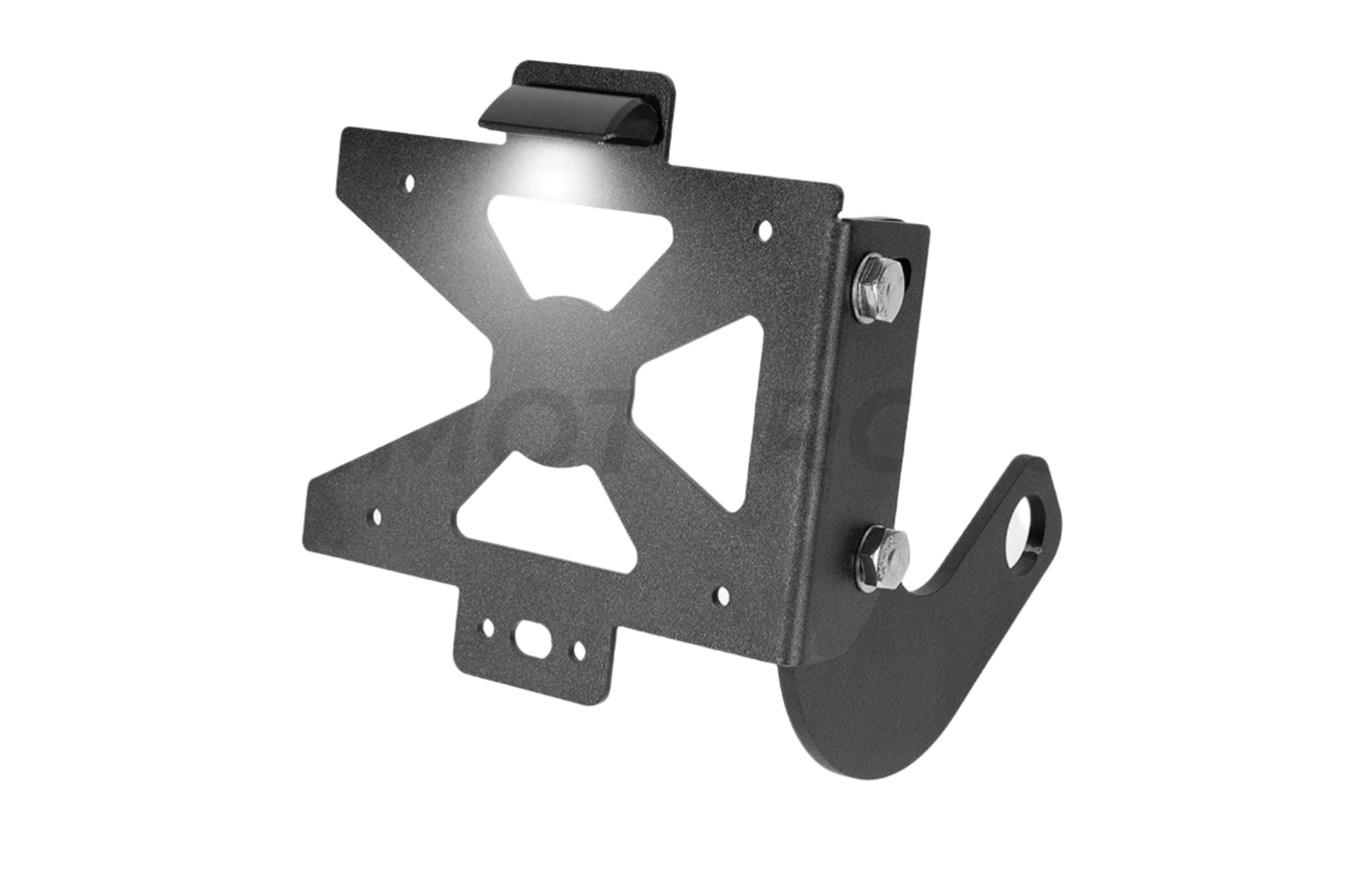 Scrambler side license plate holder