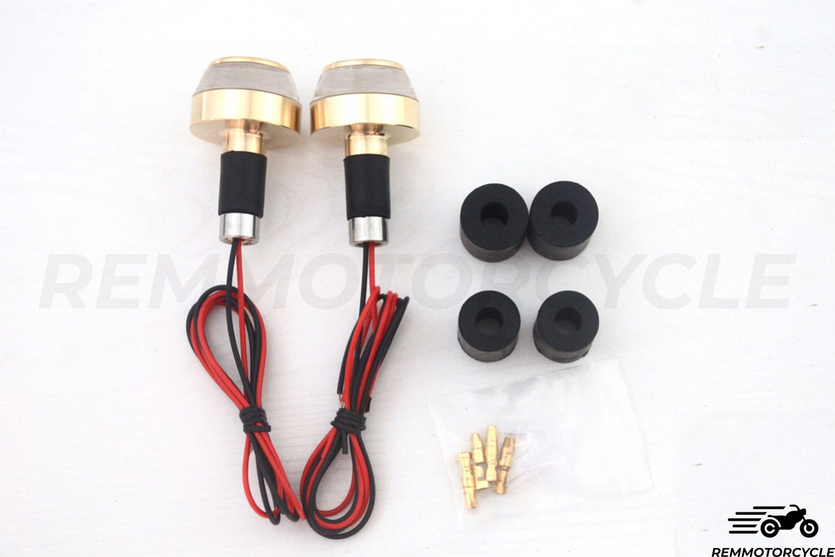 Turn signal handlebar end MOTO