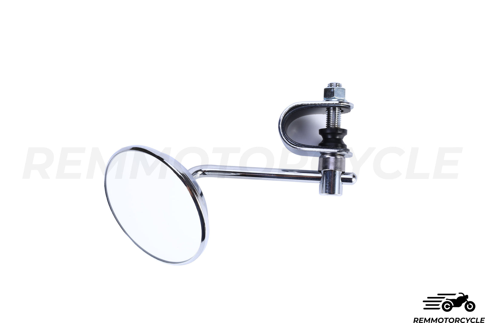 Round Retro Classic Chrome mirror with bracket