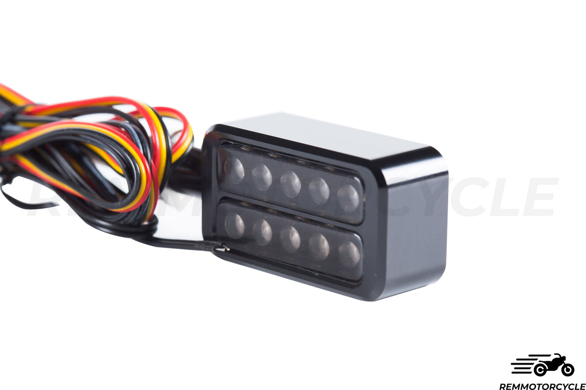 Tail Lights & Indicators Motorcycle Aluminum Black