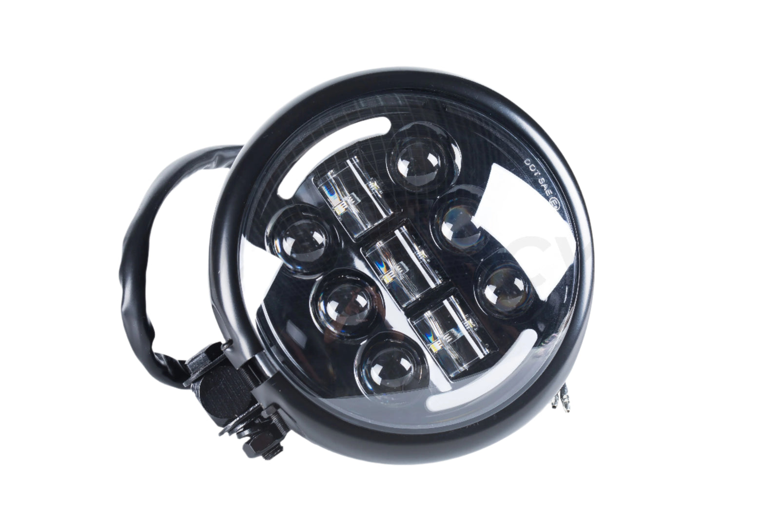 Bobber LED Headlight with Integrated Turn Signals