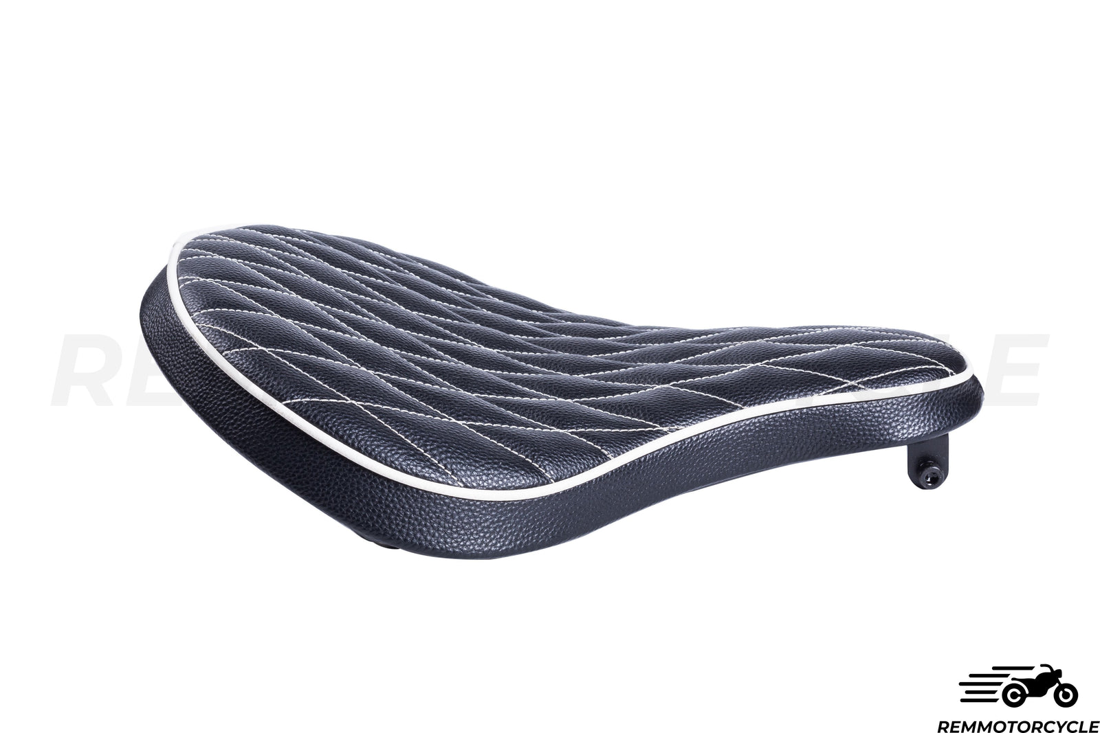 Solo seat Black Diamond Leather Bobber Chopper 883 1200