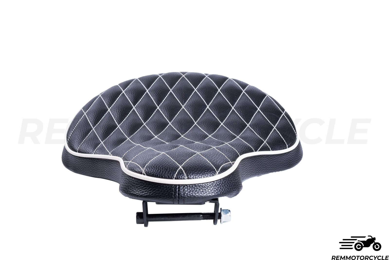 Solo seat Black Diamond Leather Bobber Chopper 883 1200