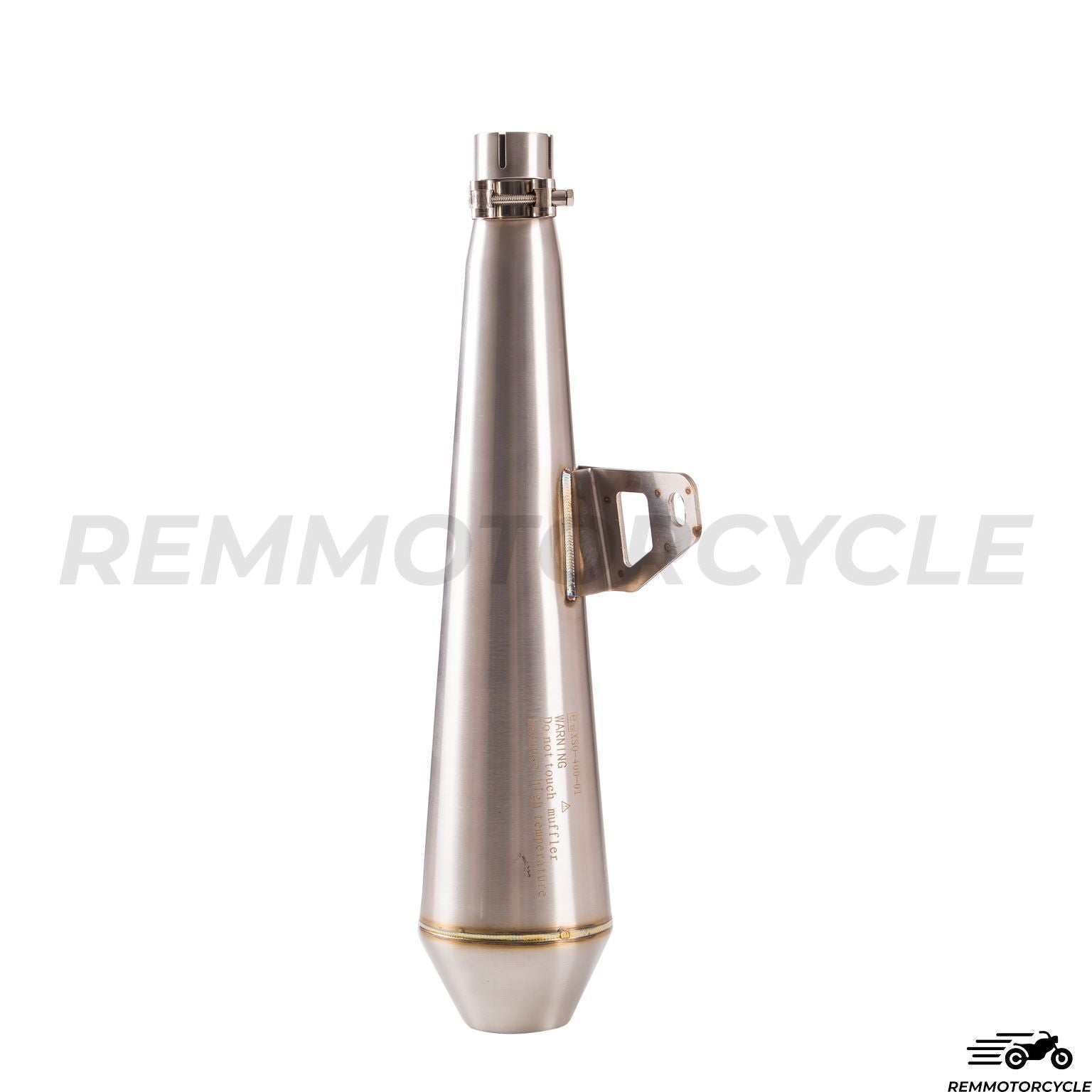 Exhaust Cafe Racer Conical stainless Approved