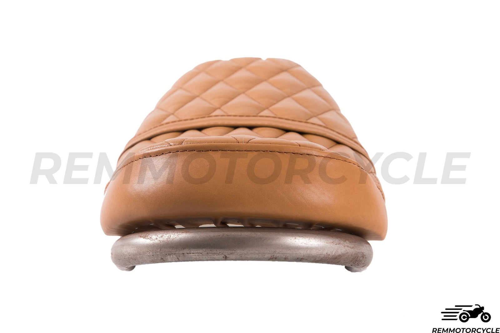 Leather Camel seat type 2 raised diamond with U frame