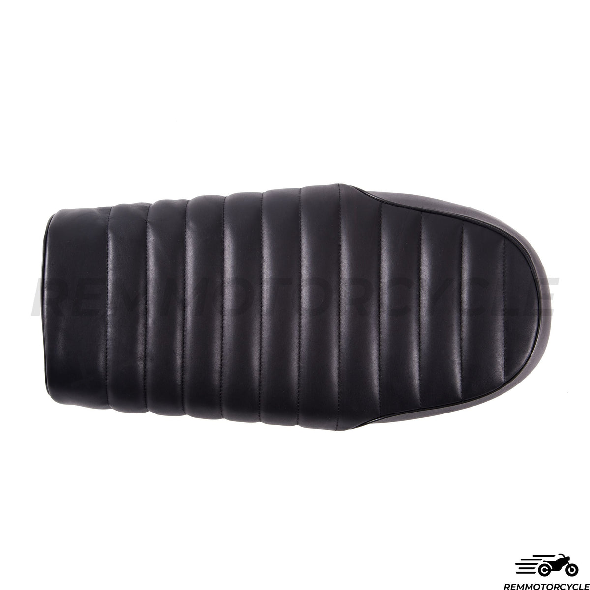 Seat Leather Vintage Black flat