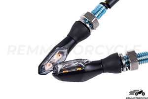 Mini Motorcycle Indicators Approved Black