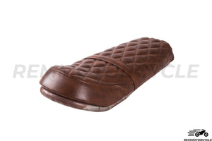 Matte Brown Raised Diamond Type 2 Saddle with Buckle