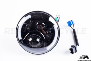 Carcasa de faro LED Motorcycle Multi 7,87 in (20 cm) con intermitentes integrados