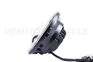 LED Motorcycle Headlight Multi 20 cm with Integrated Turn Signals