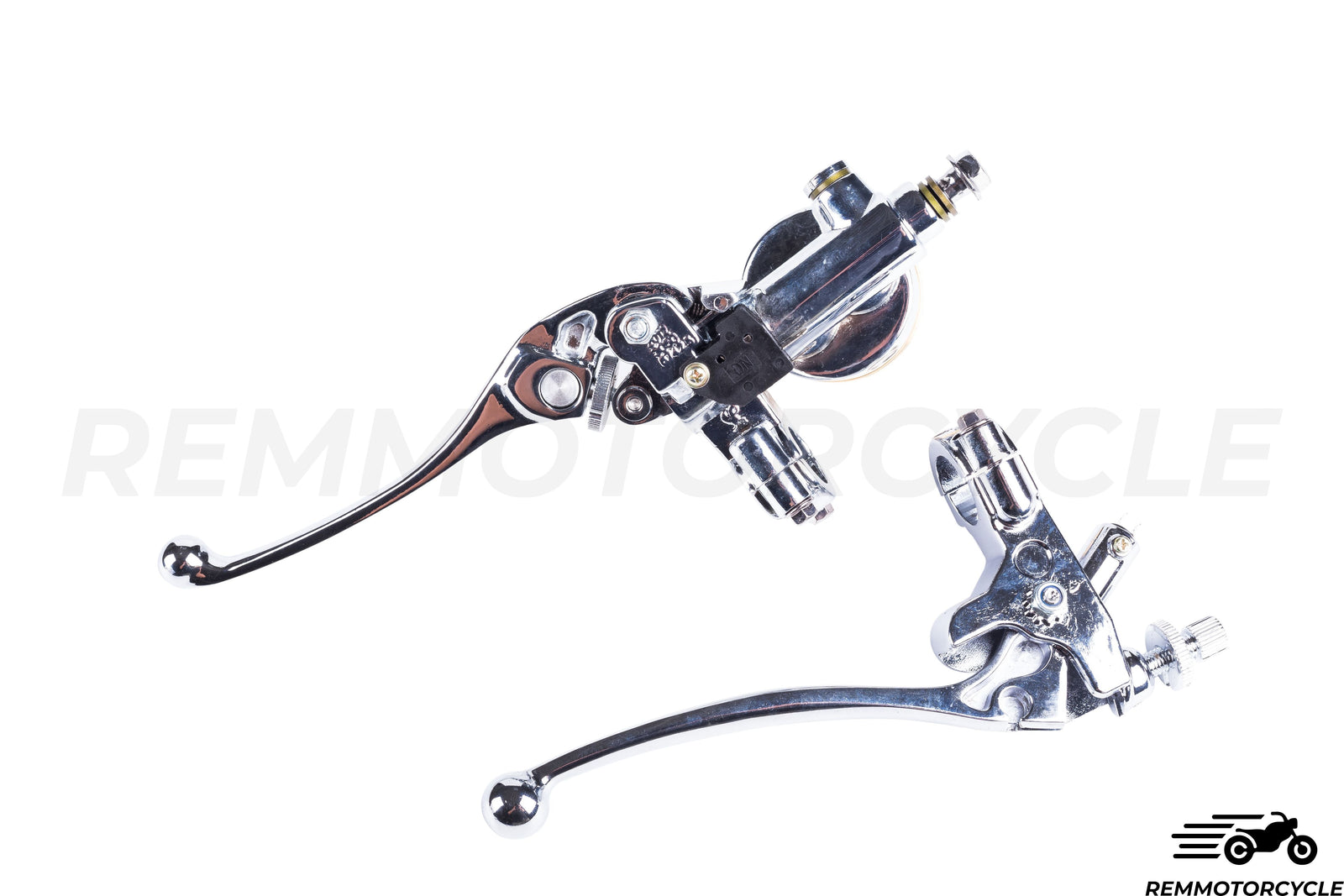 MOTORCYCLE BRAKE AND CLUTCH LEVER CHROME BRASS 7/8 OR 1INCH