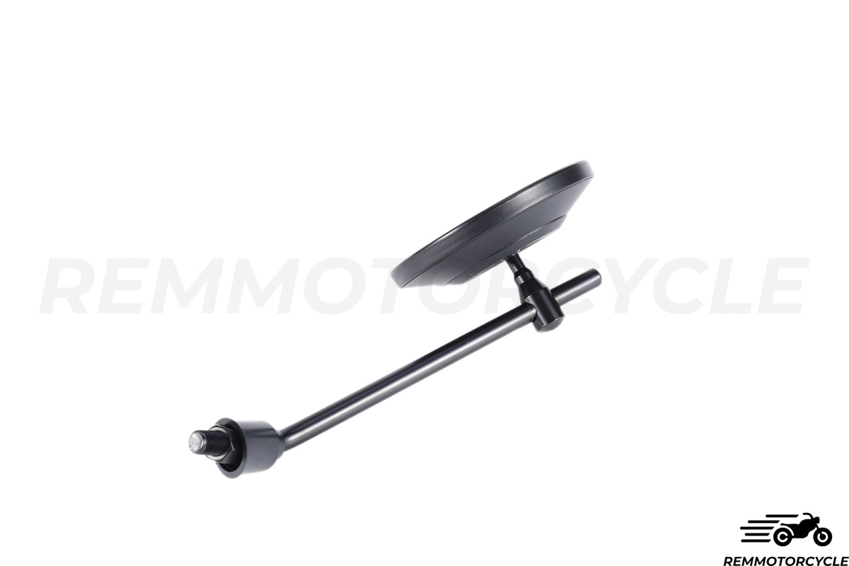 Pair of Mirrors Black Round 0.86 in (22 mm)