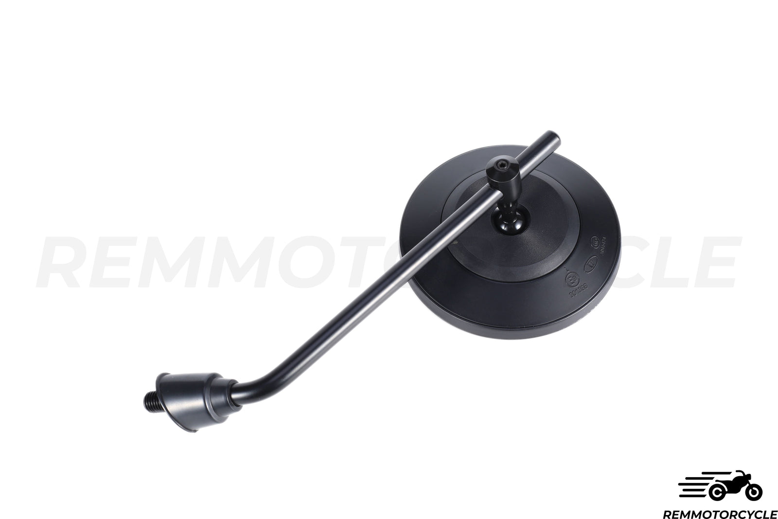 Pair of Mirrors Black Round 0.86 in (22 mm)