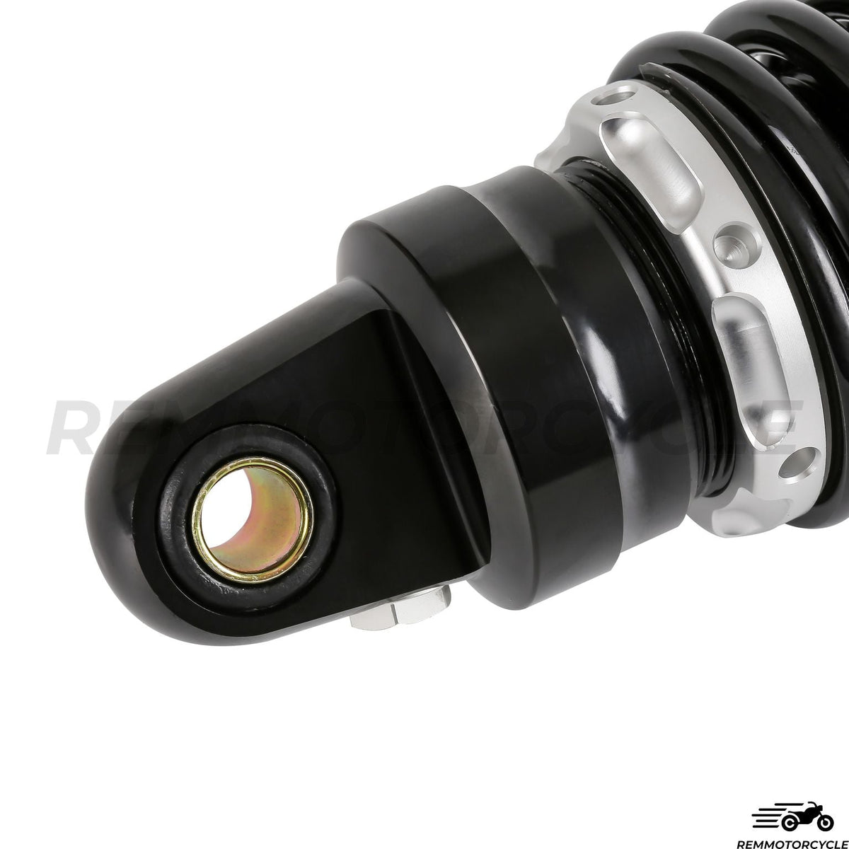 Motorcycle shock absorber, black & silver