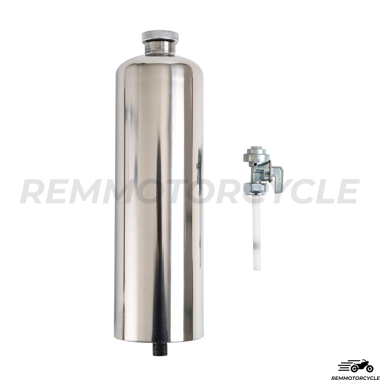 Additional motorcycle gas tank Bottle with tap and cap