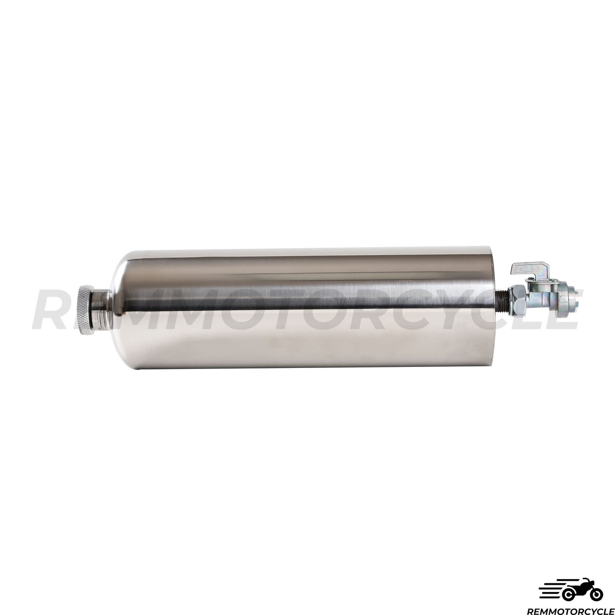 Additional motorcycle gas tank Bottle with tap and cap