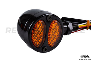 Black Motorcycle Tail Lights & Turn Signals
