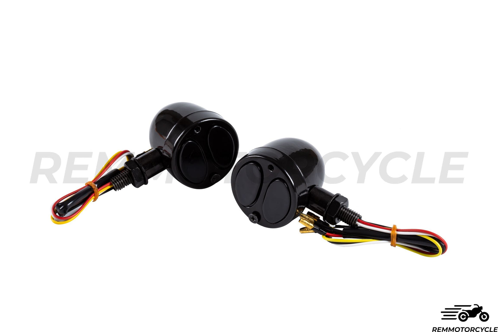 Black Motorcycle Tail Lights & Turn Signals