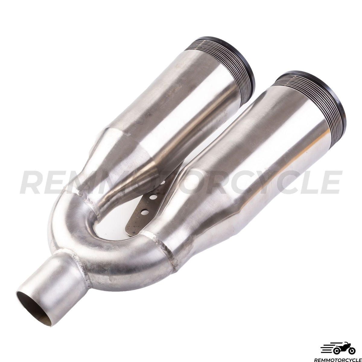 Exhaust Muffler Stainless DISC DOUBLE
