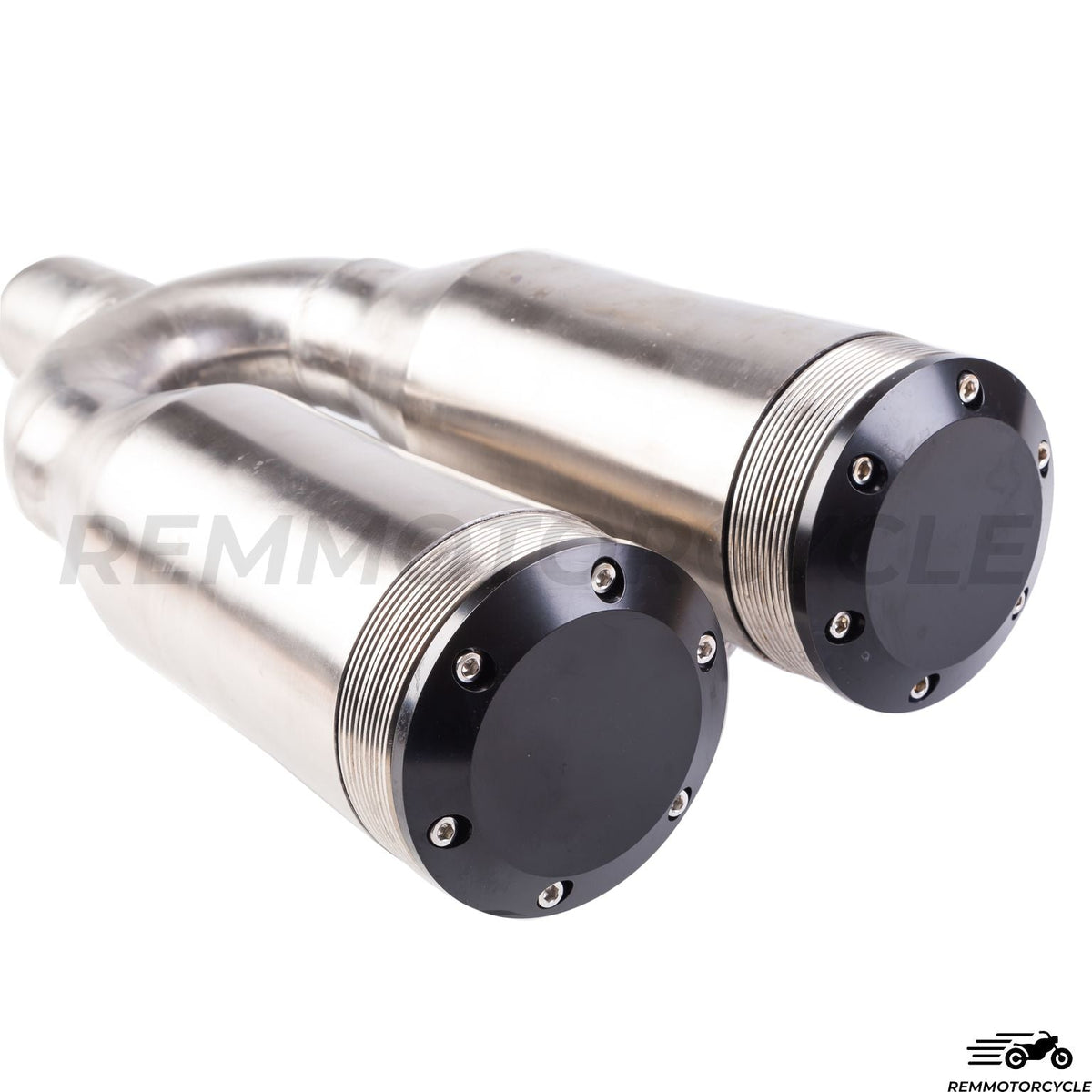Exhaust Muffler Stainless DISC DOUBLE