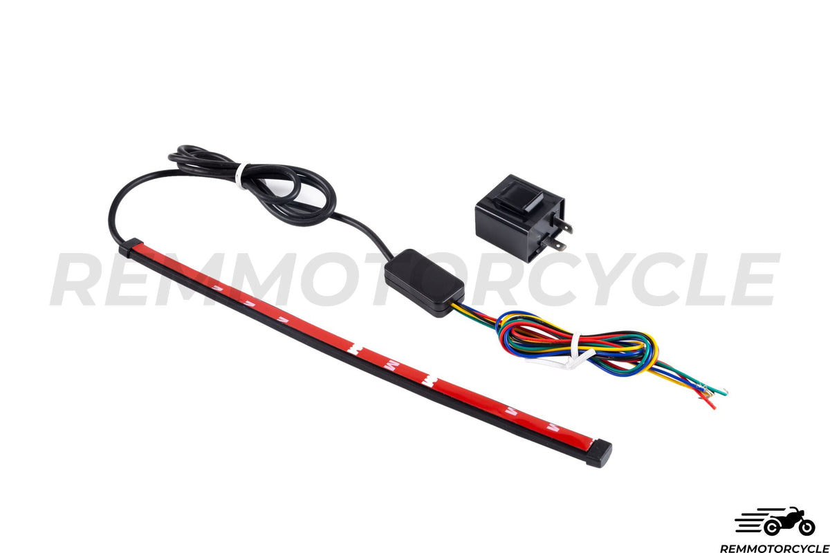 LED Strip for Motorcycle Rear Lights and Sequential Turn Signals - Smoked Color