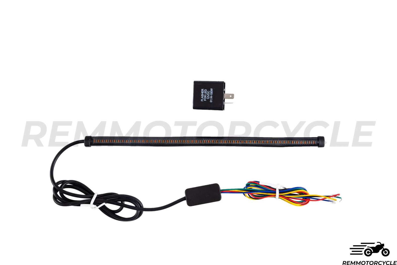 LED Strip for Motorcycle Rear Lights and Sequential Turn Signals - Smoked Color