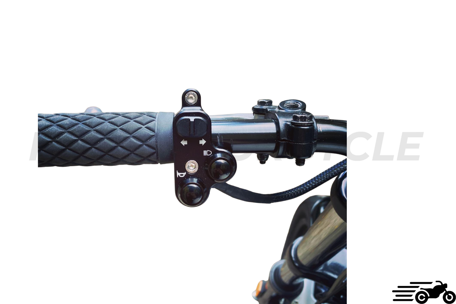 Commodo clignotant moto Alu Klaxon et Feux pour guidon 22mm - REMMOTORCYCLE