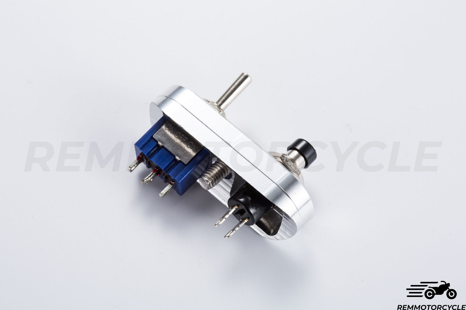 Switch button vintage motorcycle to integrate Chrome or Black Handlebar