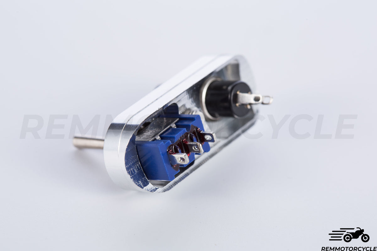 Switch button vintage motorcycle to integrate Chrome or Black Handlebar